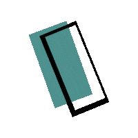 Aqua Rectangle Sticker