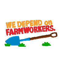 Farm Workers Food Sticker by Denyse®