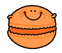 French Peach Sticker