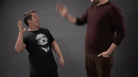 high five forget it GIF by theCHIVE