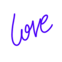 neon love Sticker by inmyflats