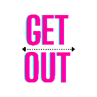 Sassy Get Out Sticker by D-Wayne