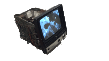 Television 90S Sticker by Gisela Guzmán