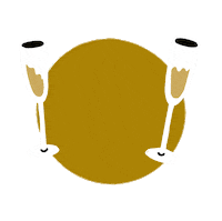 Sparkling Wine Cheers Sticker by MARCO TOZZI