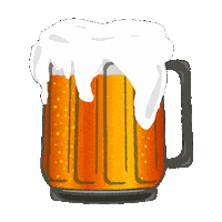 Foaming Draught Beer Sticker