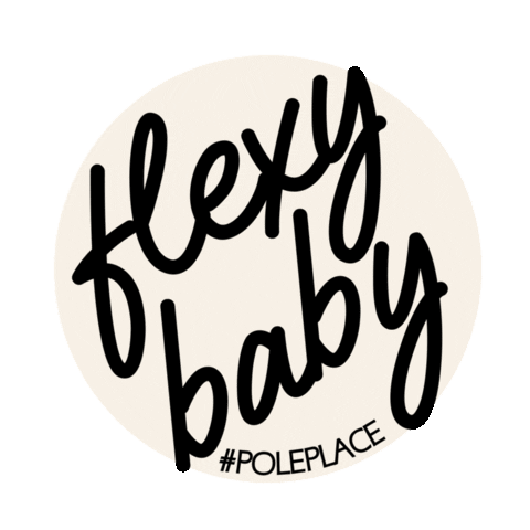 poleplace stretch pole stretching splits Sticker