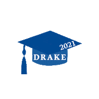 Graduation Bulldog Sticker by Drake University