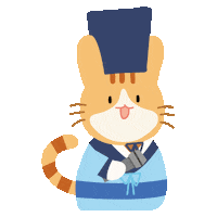 shinjifabi cat korea seoul 경복궁 Sticker