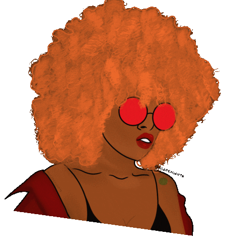 hcadeauarts halloween fall pumpkin black girl Sticker