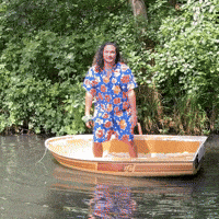 Goosify happy dive leap skool GIF