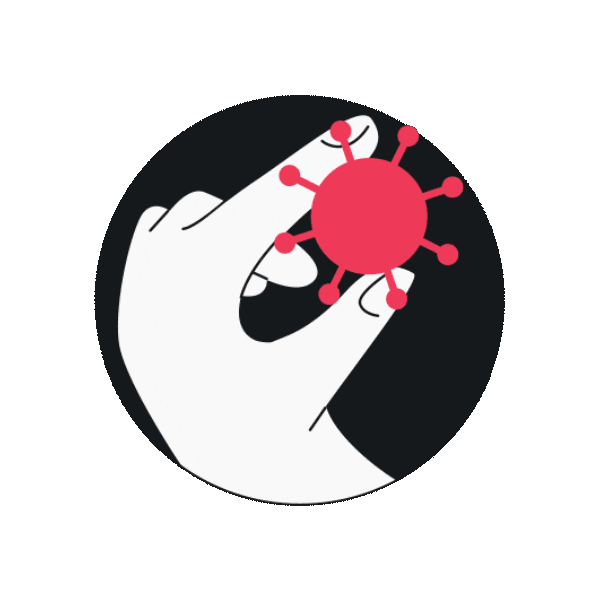 Virus Bug Sticker by Surfshark