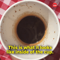 Espresso inside cup