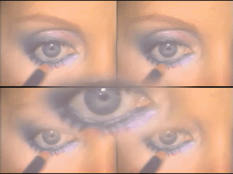dadawestern giphygifmaker glitch 90s makeup GIF