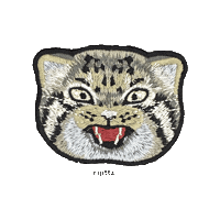 Angry Embroidery Sticker by Atelier Rijitta