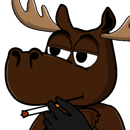 DoYouMoose giphyupload nft smoke annoyed Sticker
