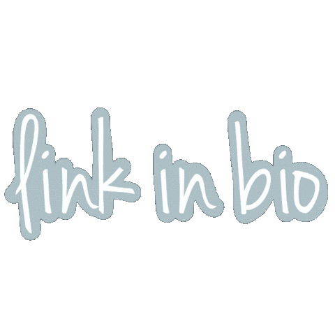HollyObee giphyupload blue link link in bio Sticker