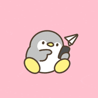 Look Penguin GIF
