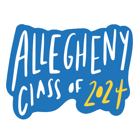 Class Of 2024 Sticker by Allegheny College