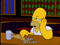 sad homer simpson GIF