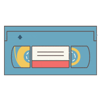 Be Kind Rewind Sticker by Courtney Pure