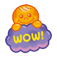 Jelly Baby Wow Sticker by heehee.m