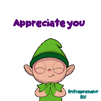 Appreciate You Thank U Sticker by VeeFriends