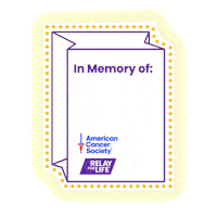 Relay For Life Luminaria Sticker by American Cancer Society