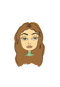 nourelgarem01 animation girl illustration bored Sticker