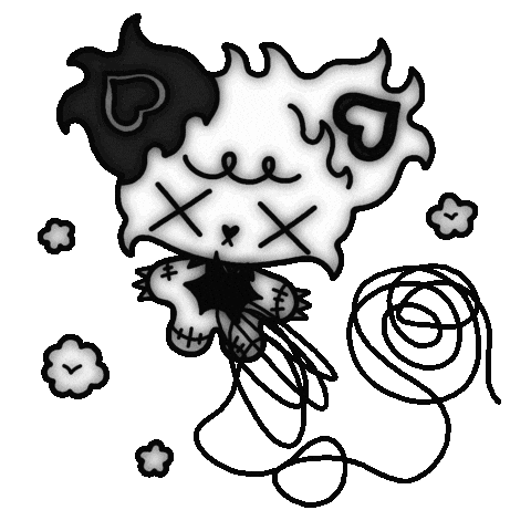 Sad Dark Sticker by Lilac's World