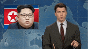 snl snl weekend update finger wag colin jost GIF