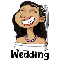 Just Married Wedding Sticker by Demic