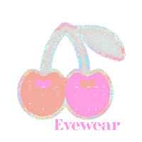 evewear heart kiss kawaii rainbow Sticker