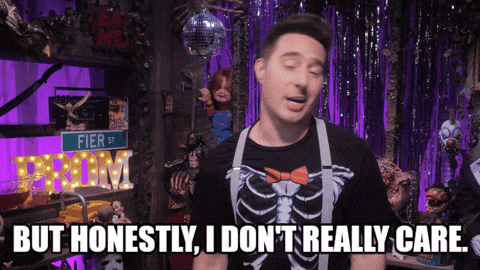 I Dont Really Care Prom Queen GIF by Dead Meat James