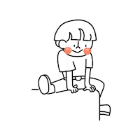 Face Sitting Sticker by Koleksi Kreasita