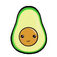 LouVan adorable lovely avocado lindo Sticker