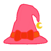 Pink Halloween Sticker