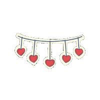 bydaisydalia love heart decoration deco Sticker