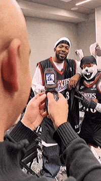 Posing Philadelphia 76Ers GIF