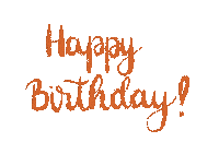 Happy Birthday Rainbow Sticker