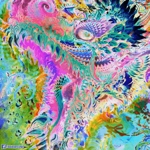 color dragon GIF by Psyklon