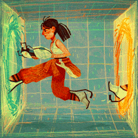 carlottanotaro game animation girl jump GIF