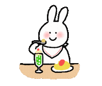 akiillustrations kawaii rabbit かわいい うさぎ Sticker