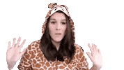 Giraffe Whoop Whoop Sticker by Elizabeth Goddard