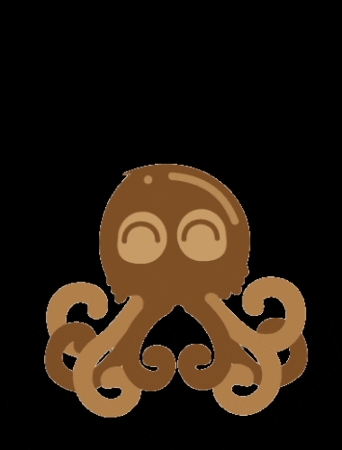 Komto_fr giphygifmaker jump poulpe pieuvre GIF