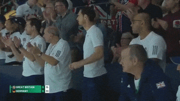 Andy Murray Clap GIF by Davis Cup by Rakuten Finals