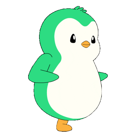 Penguin Spying Sticker by Abster