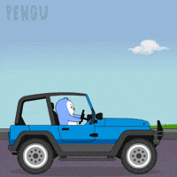 Travel Driving GIF by Pudgy Penguins