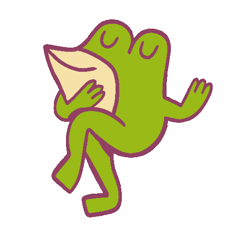 Happy Frog Sticker by elodie shanta