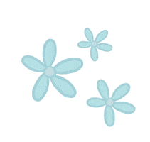 heyitsbao love blue flower orange GIF