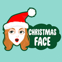 Christmas Face GIF by The Beauty Mask Company®